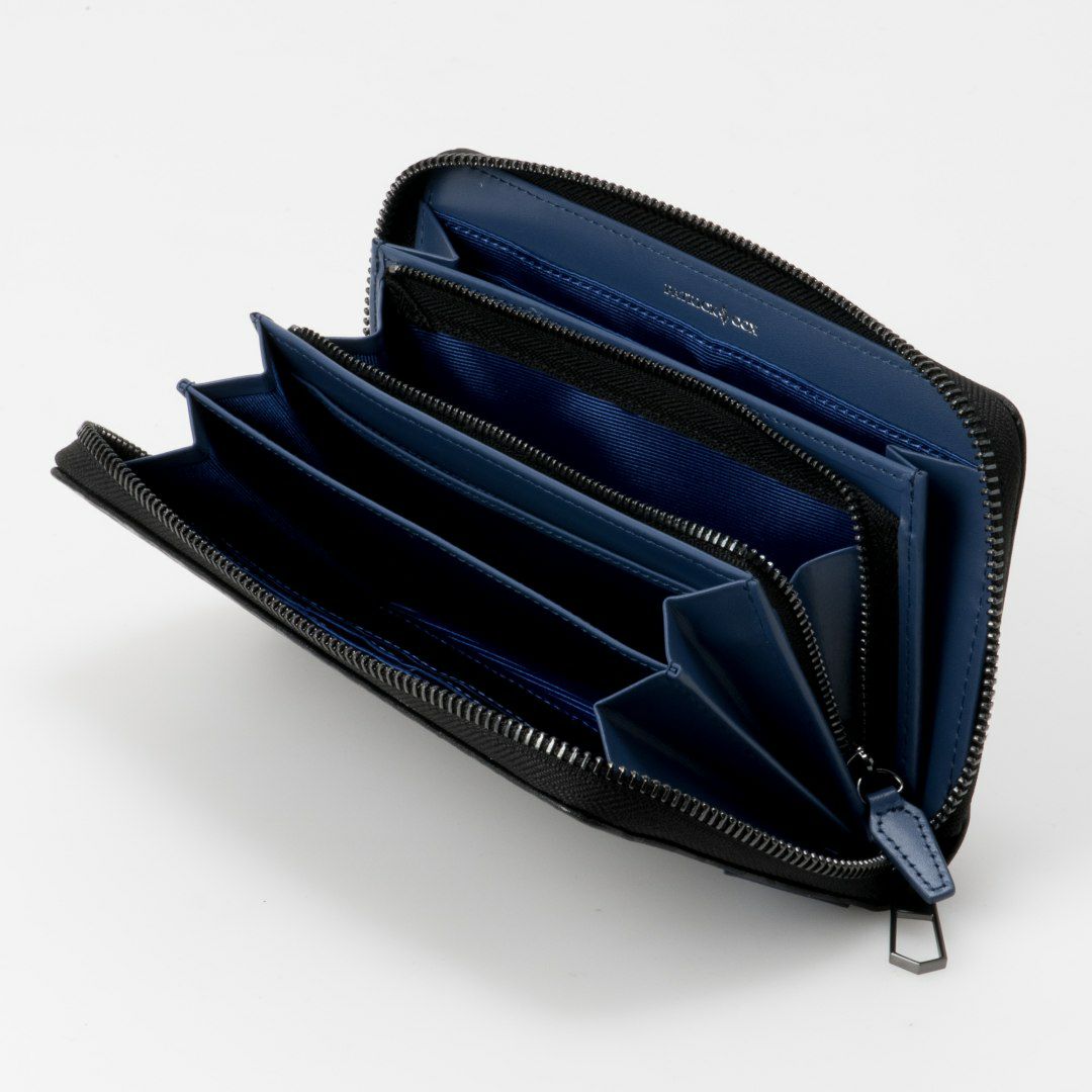PATRICK COX  BLACK KINGS ラウンドファスナー長財布 ディープブルー