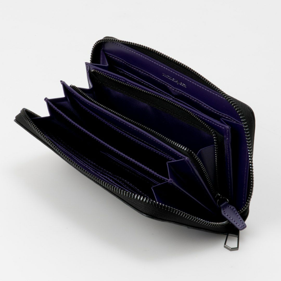 PATRICK COX  BLACK KINGS ラウンドファスナー長財布 パープル