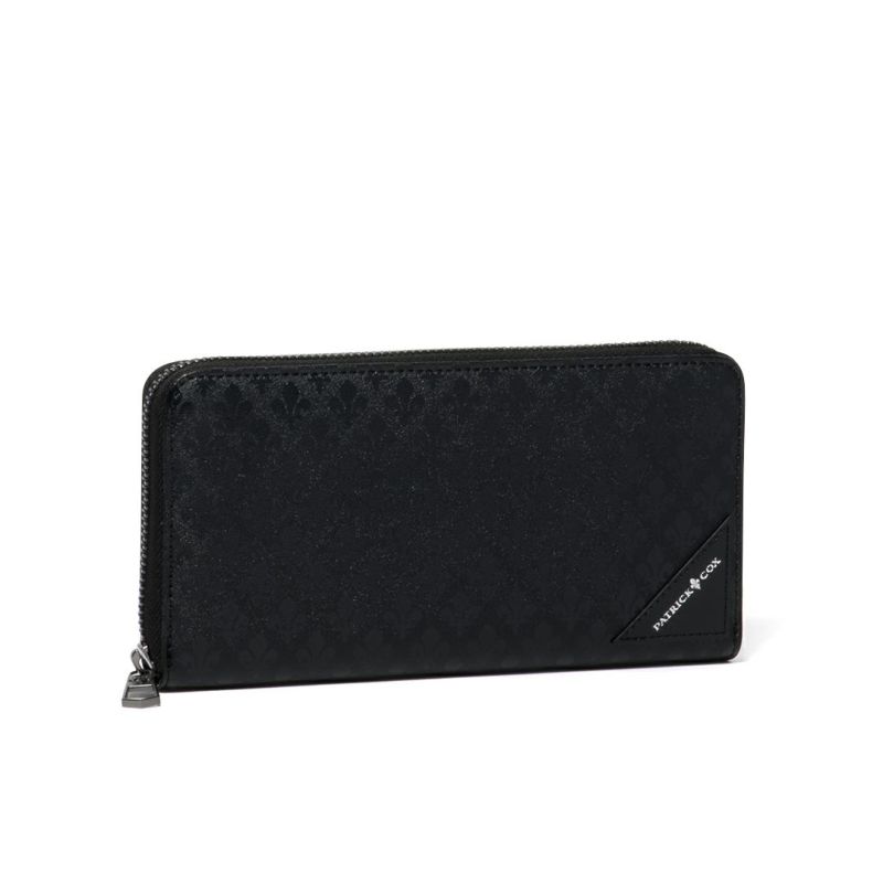 PATRICK COX  BLACK KINGS ラウンドファスナー長財布 ブラック