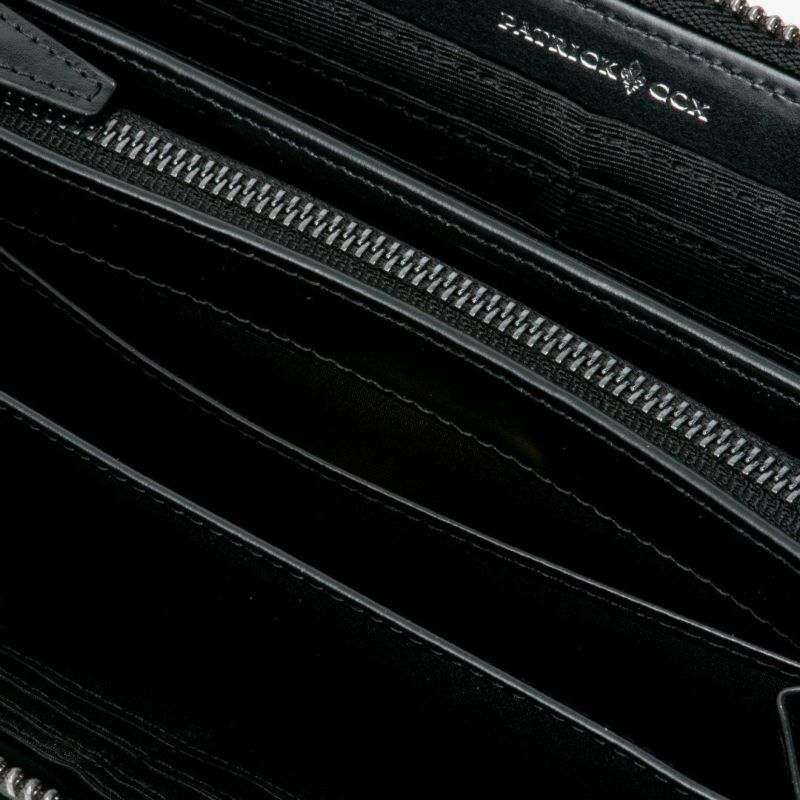 PATRICK COX  BLACK KINGS ラウンドファスナー長財布 ブラック