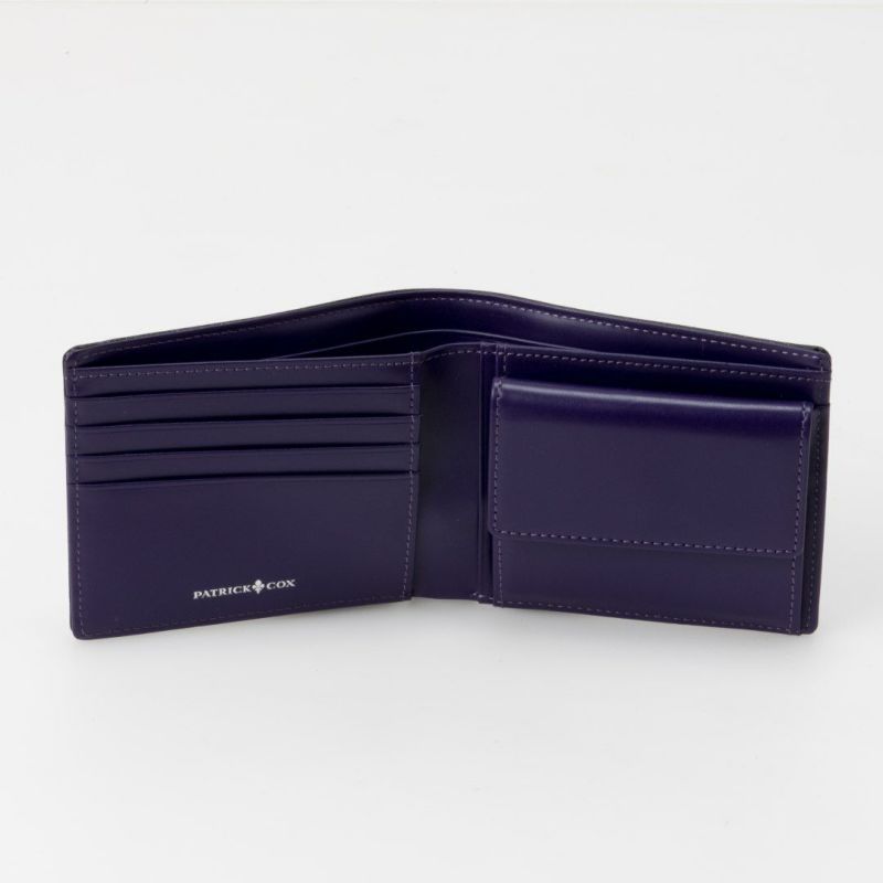 PATRICK COX  BLACK KINGS 二つ折り財布 パープル