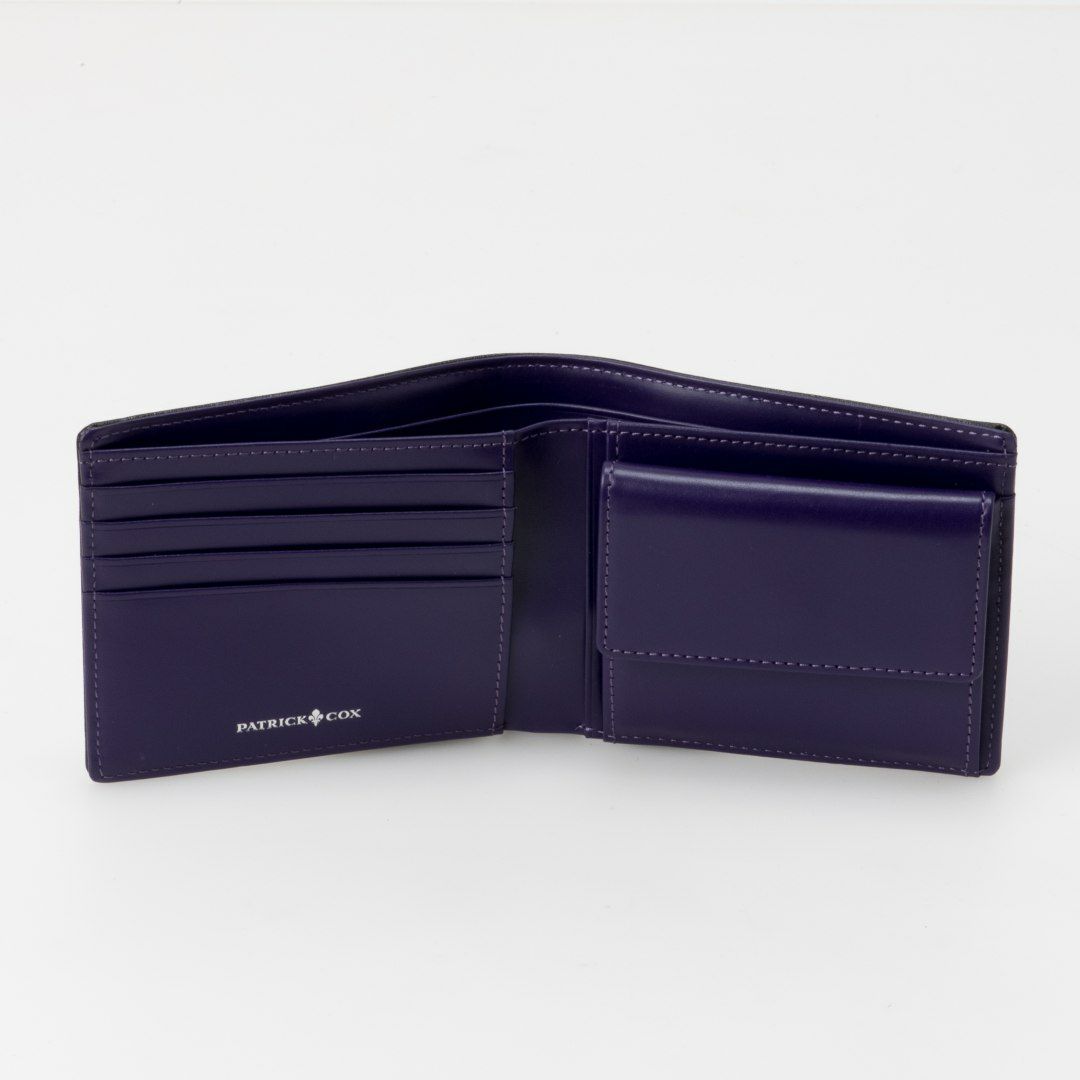 PATRICK COX  BLACK KINGS 二つ折り財布 パープル