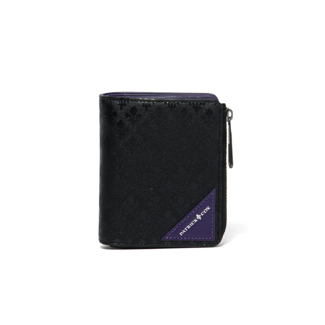  PATRICK COX  BLACK KINGS L字ファスナー二つ折り財布 パープル