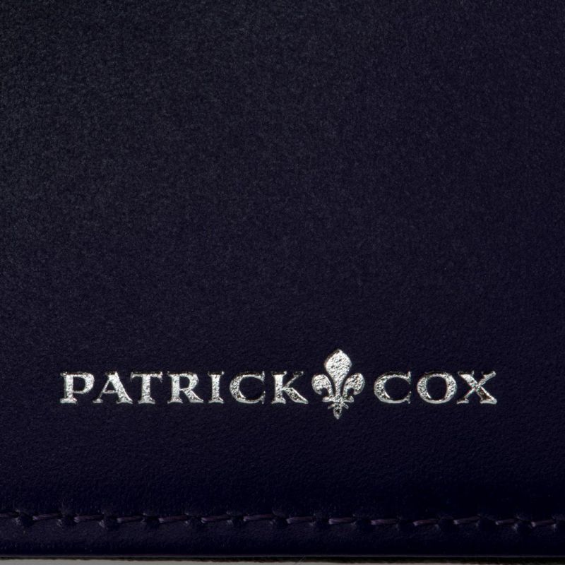  PATRICK COX  BLACK KINGS L字ファスナー二つ折り財布 パープル