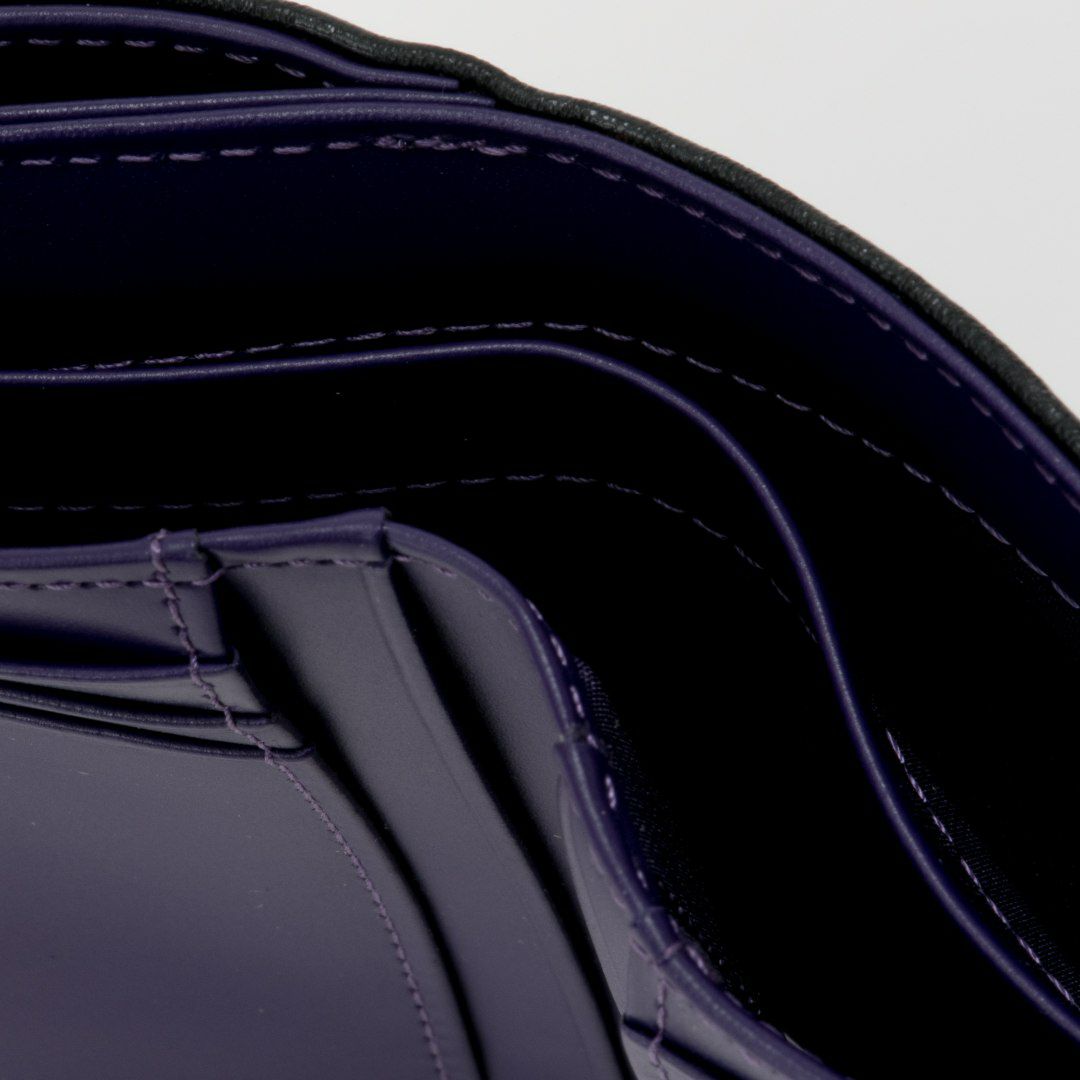  PATRICK COX  BLACK KINGS L字ファスナー二つ折り財布 パープル