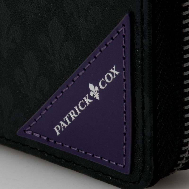  PATRICK COX  BLACK KINGS L字ファスナー二つ折り財布 パープル