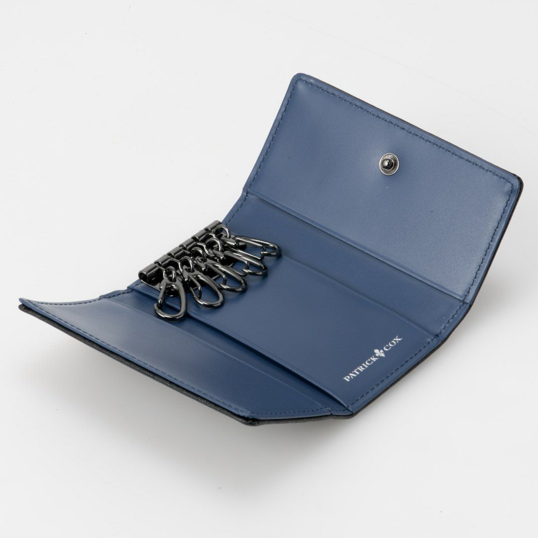 PATRICK COX  BLACK KINGS キーケース ディープブルー