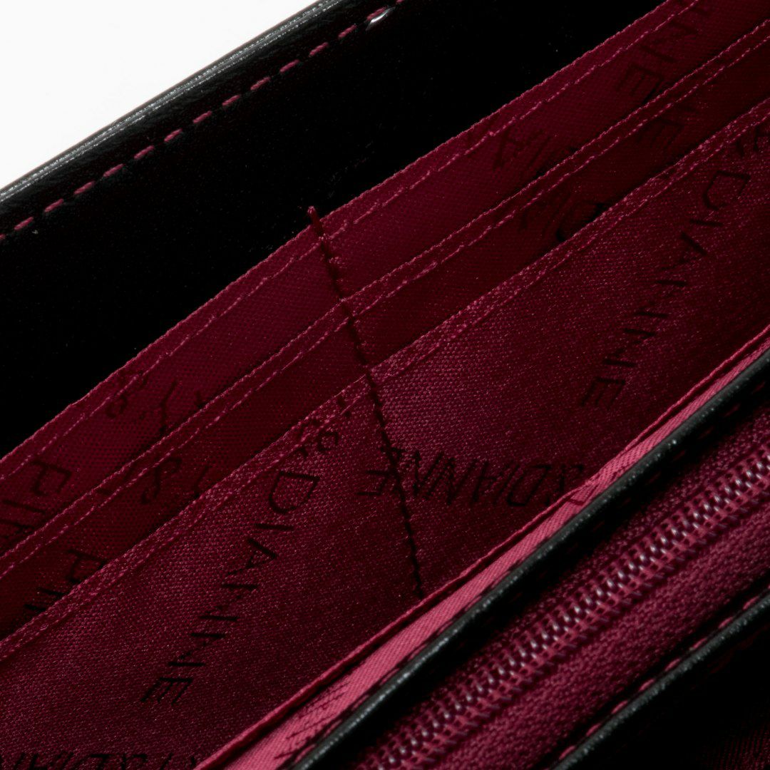 PINKY&DIANNEソフトレオパード 長財布 ブラウン