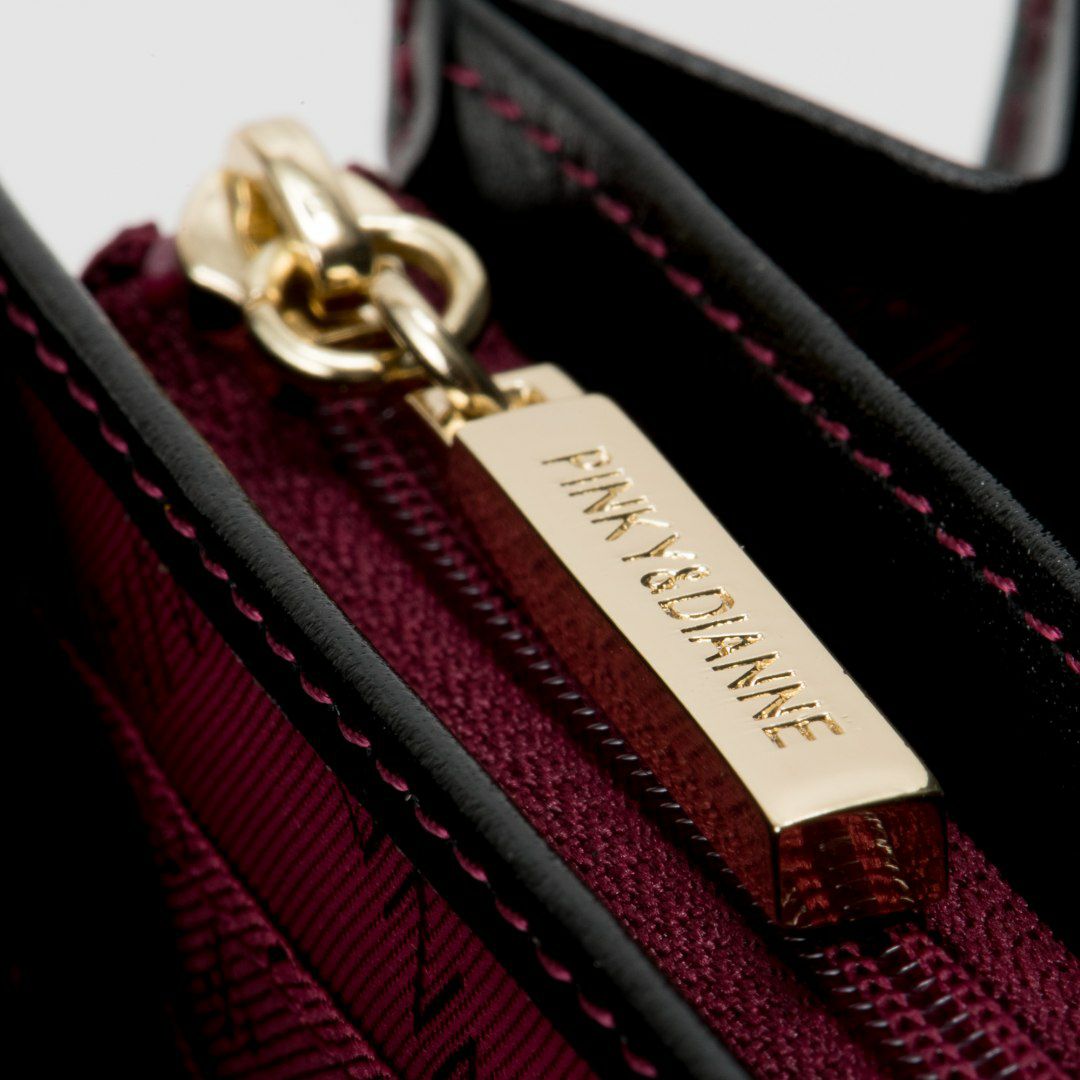 PINKY&DIANNEソフトレオパード 長財布 ブラウン