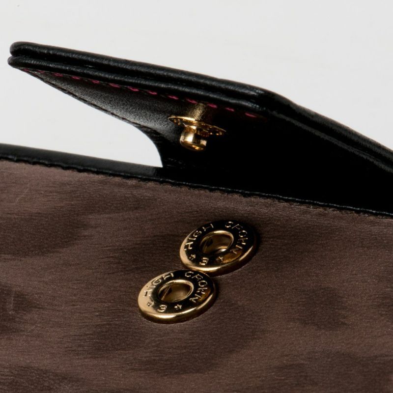 PINKY&DIANNEソフトレオパード 長財布 ブラウン