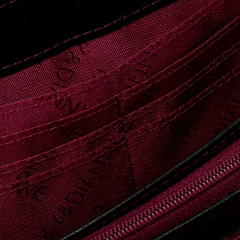 PINKY&DIANNEソフトレオパード ラウンドファスナー長財布 グレー