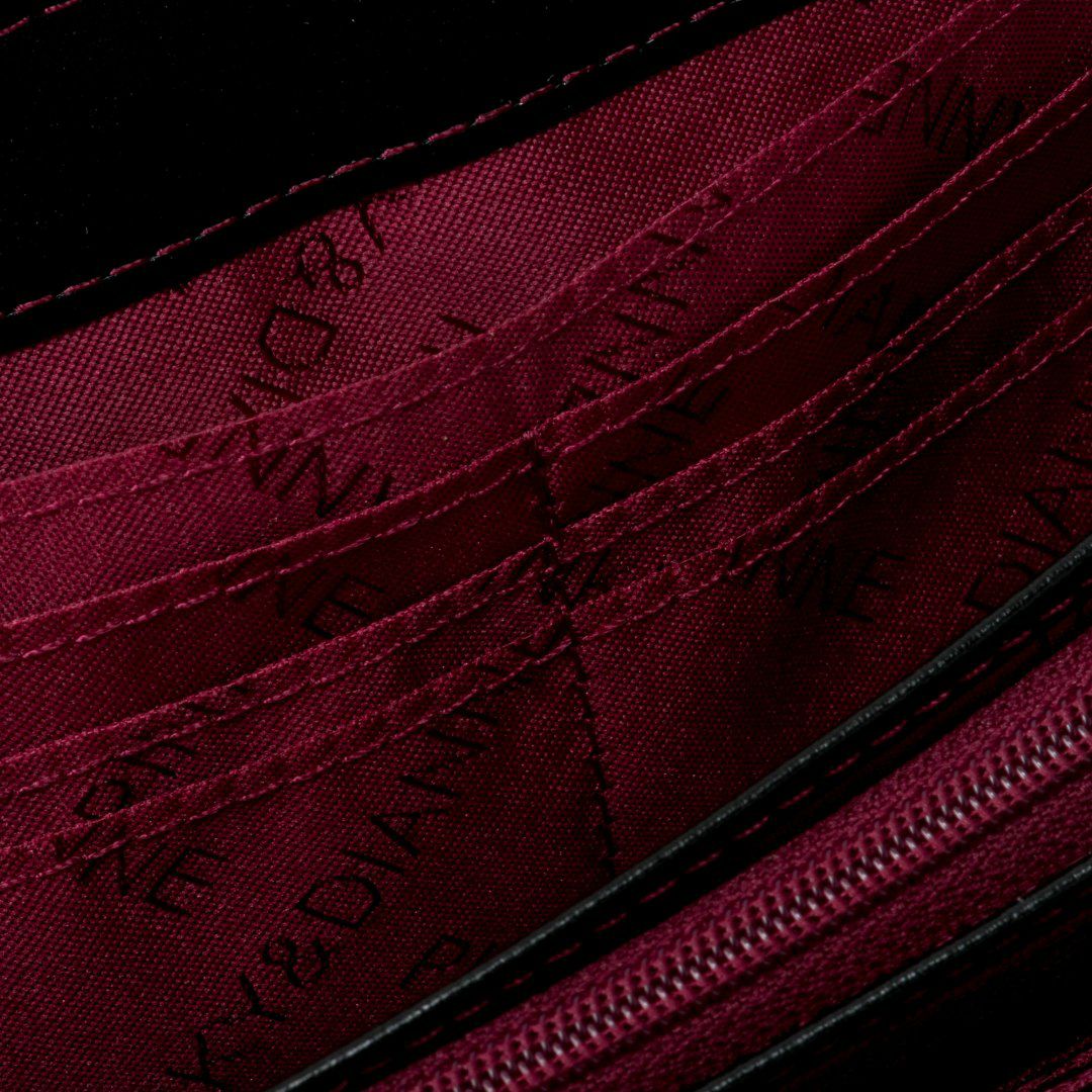 PINKY&DIANNEソフトレオパード ラウンドファスナー長財布 グレー