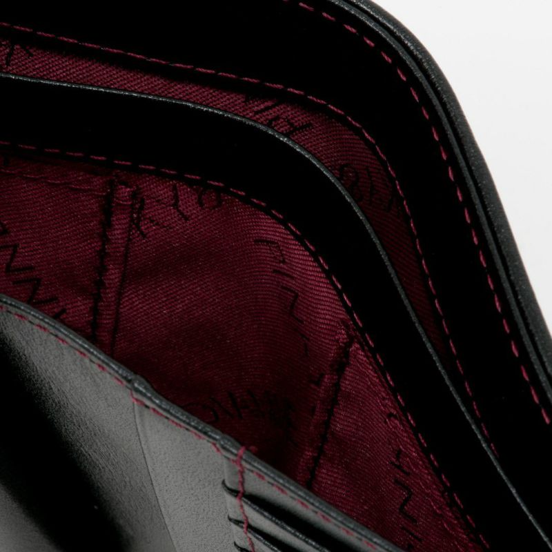 PINKY&DIANNEソフトレオパード 口金折り財布 ブラック