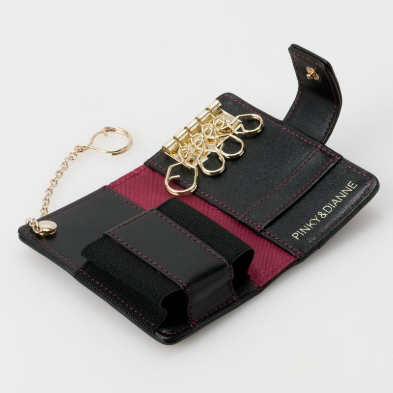 PINKY&DIANNEソフトレオパード キーケース（スマートキー対応） ブラウン