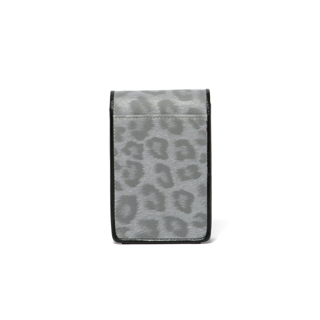 PINKY&DIANNEソフトレオパード シガレットケース グレー