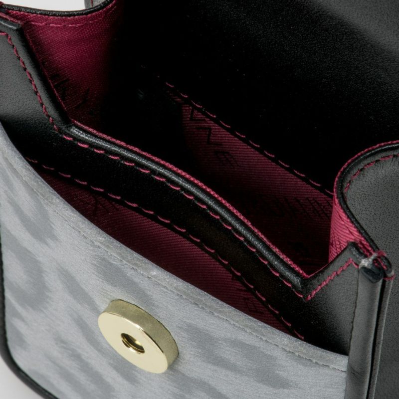 PINKY&DIANNEソフトレオパード シガレットケース グレー