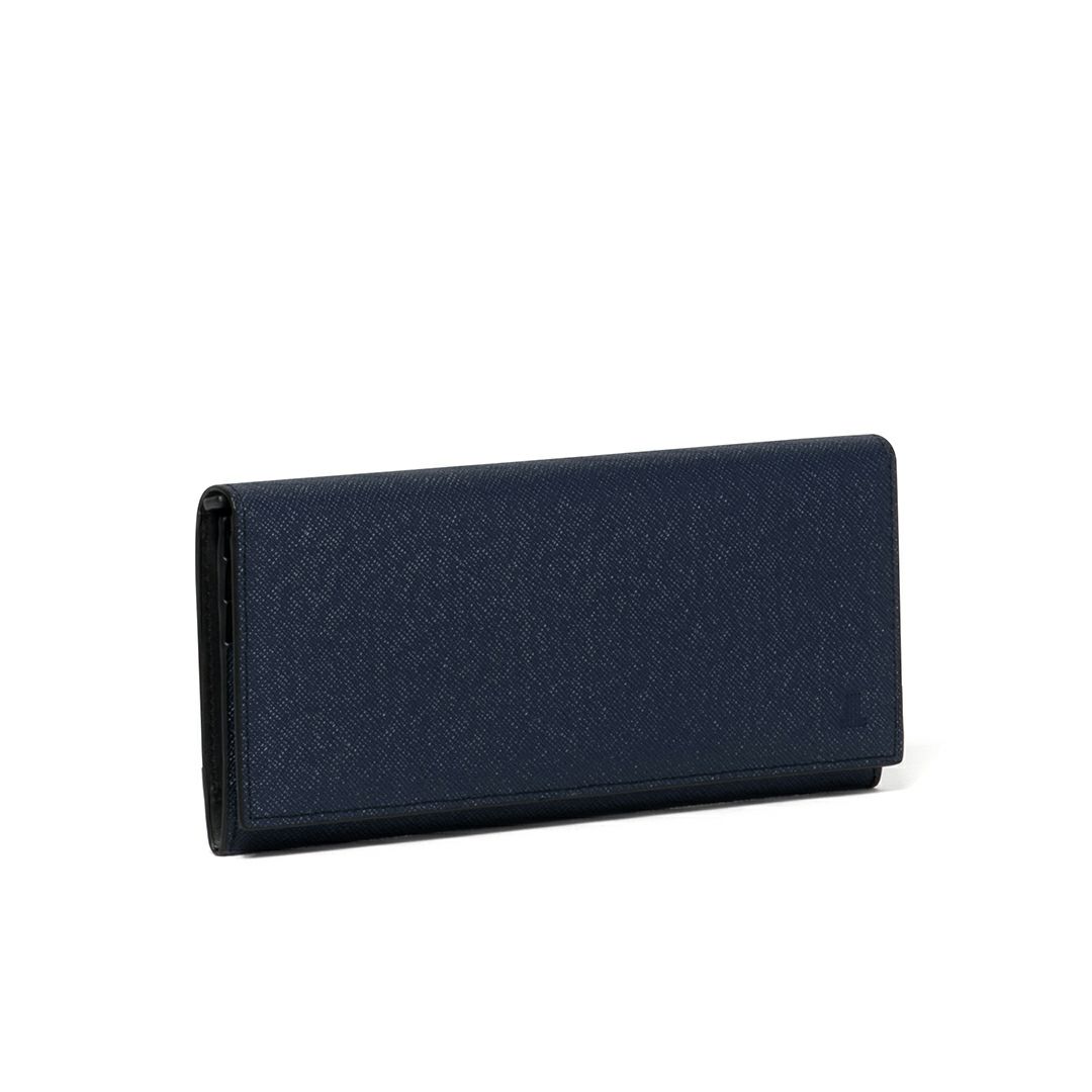LANVIN COLLECTION couleur du vin かぶせ型長財布(2025年秋冬限定カラー) ネイビー