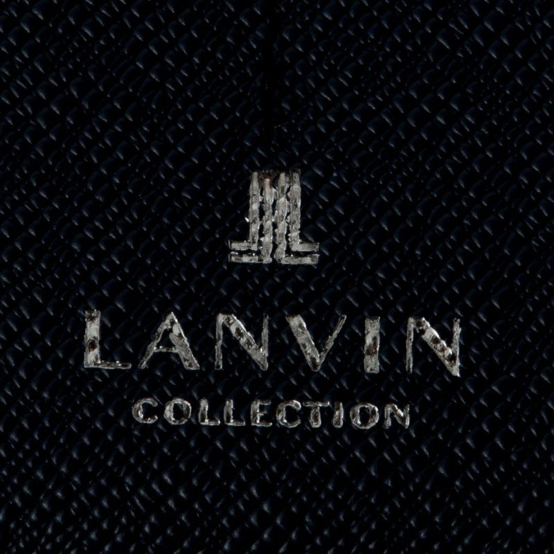 LANVIN COLLECTION couleur du vin かぶせ型長財布(2025年秋冬限定カラー) ネイビー