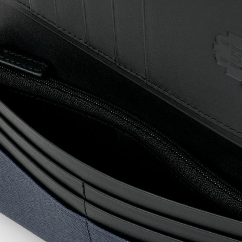 LANVIN COLLECTION couleur du vin かぶせ型長財布(2025年秋冬限定カラー) ネイビー