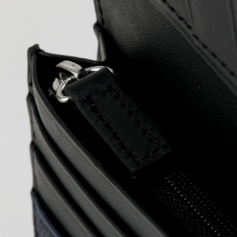 LANVIN COLLECTION couleur du vin かぶせ型長財布(2025年秋冬限定カラー) ネイビー