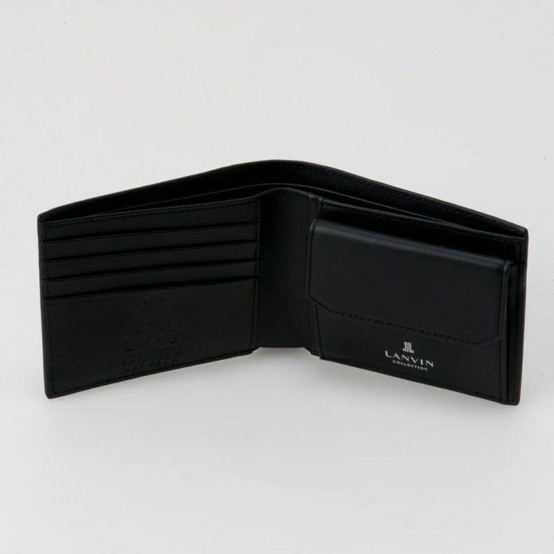 LANVIN COLLECTION couleur du vin 二つ折り財布(2025年秋冬限定カラー) ネイビー