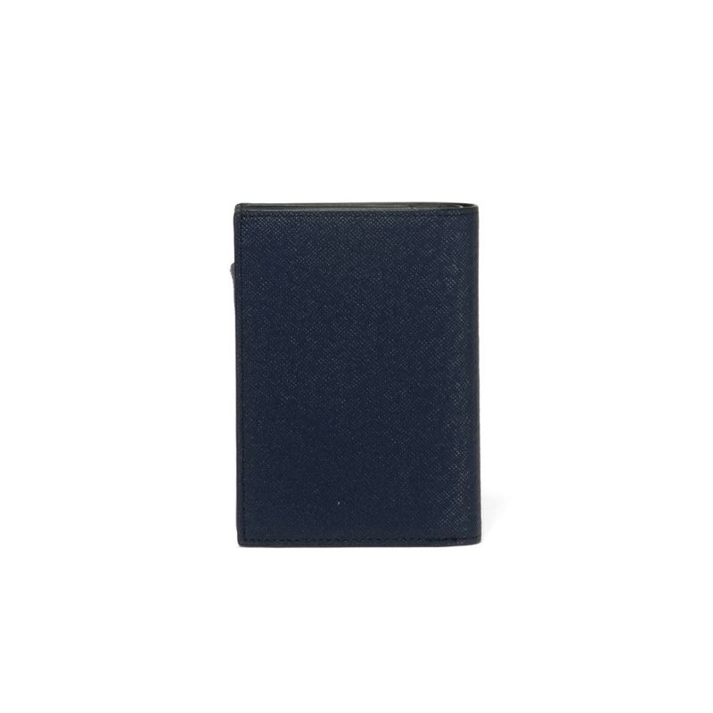 LANVIN COLLECTION couleur du vin 小銭入付二つ折り財布(縦型)(2025年秋冬限定カラー) ネイビー