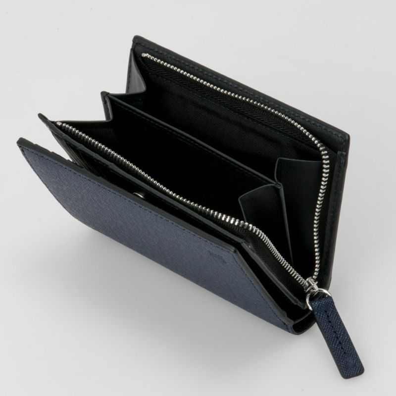 LANVIN COLLECTION couleur du vin 小銭入付二つ折り財布(縦型)(2025年秋冬限定カラー) ネイビー