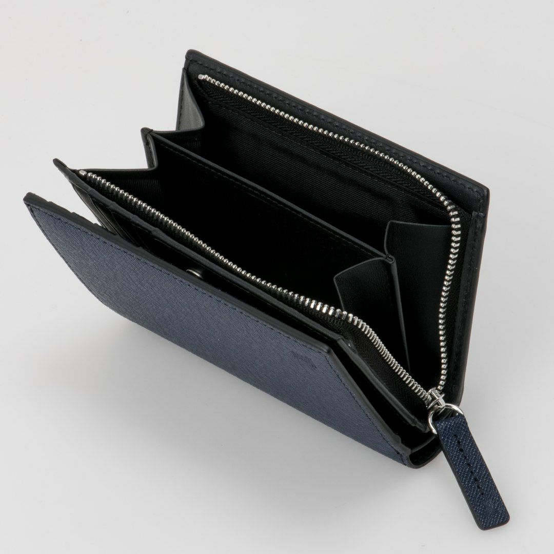 LANVIN COLLECTION couleur du vin 小銭入付二つ折り財布(縦型)(2025年秋冬限定カラー) ネイビー