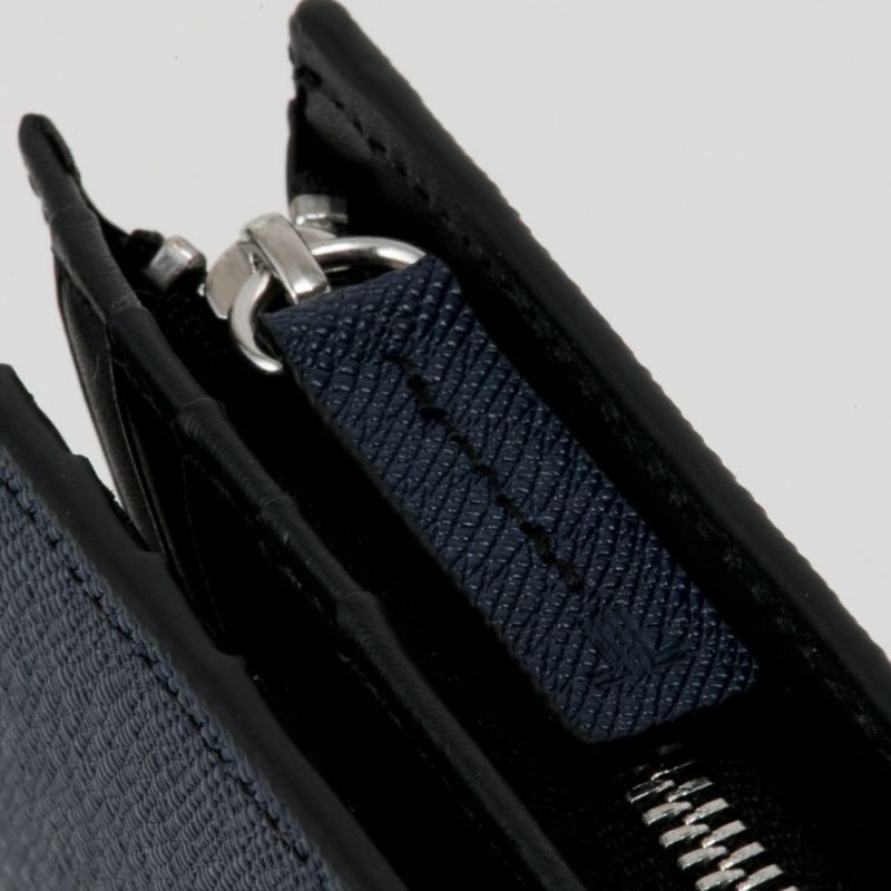 LANVIN COLLECTION couleur du vin 小銭入付二つ折り財布(縦型)(2025年秋冬限定カラー) ネイビー