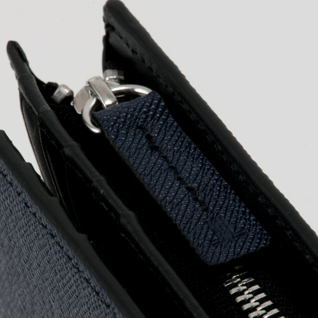 LANVIN COLLECTION couleur du vin 小銭入付二つ折り財布(縦型)(2025年秋冬限定カラー) ネイビー