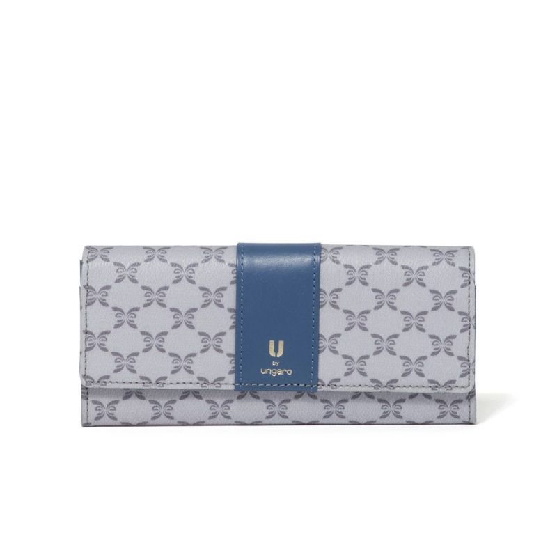 U by ungaro ミレーユ BOX長財布 ブルー