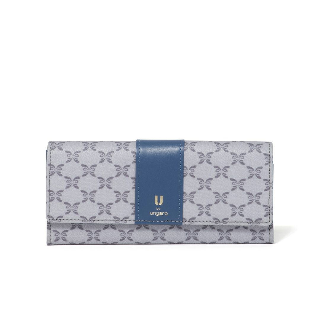 U by ungaro ミレーユ BOX長財布 ブルー