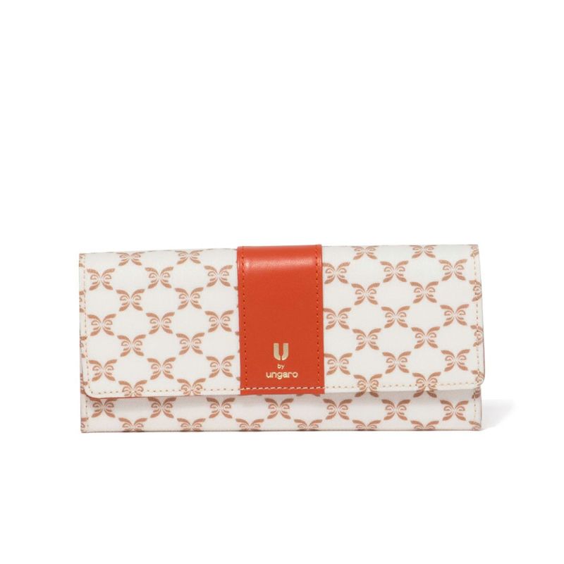 U by ungaro ミレーユ BOX長財布 オレンジ