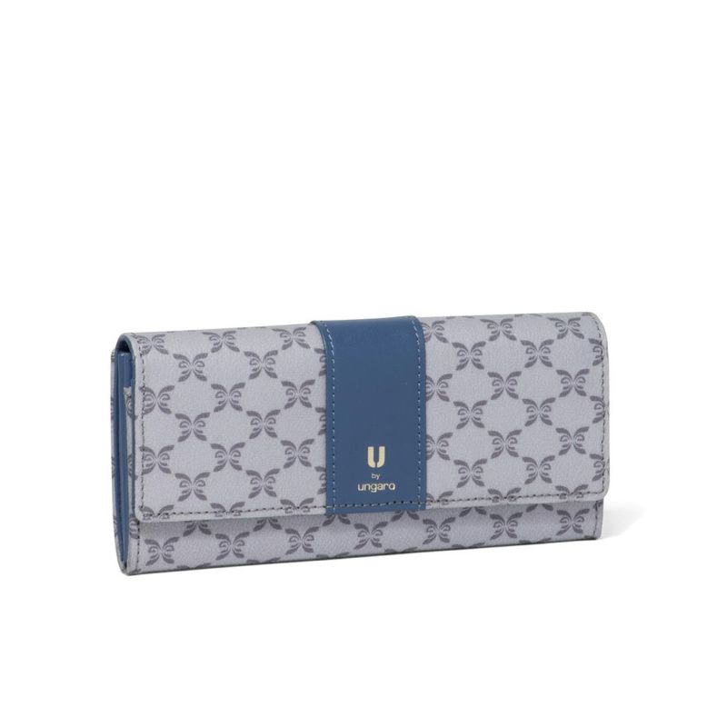 U by ungaro ミレーユ BOX長財布 ブルー