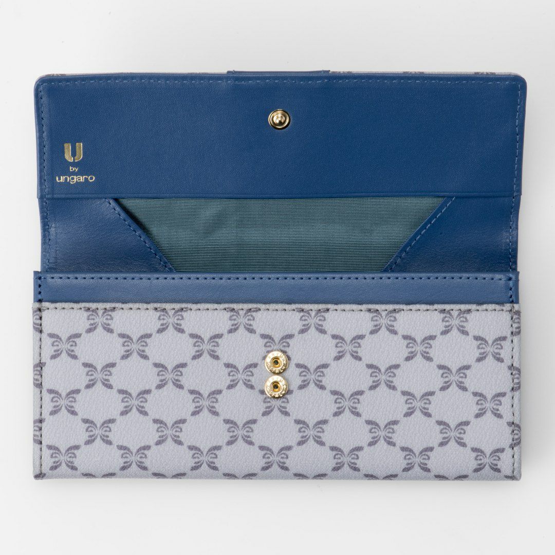U by ungaro ミレーユ BOX長財布 ブルー