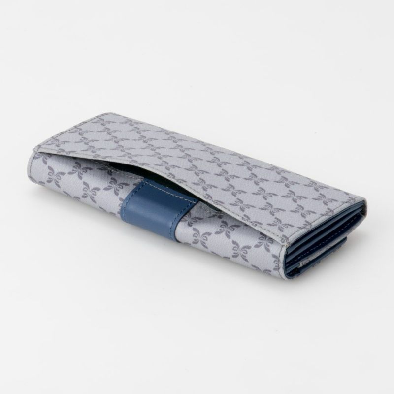 U by ungaro ミレーユ BOX長財布 ブルー