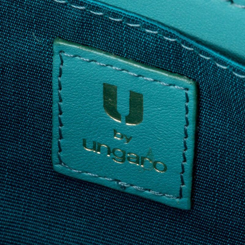 U by ungaro ミレーユ ラウンドファスナー長財布 ターコイズブルー 