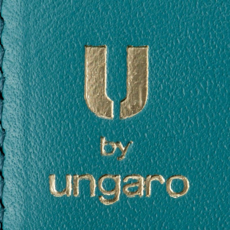 U by ungaro ミレーユ ダブルファスナー長財布 ターコイズブルー