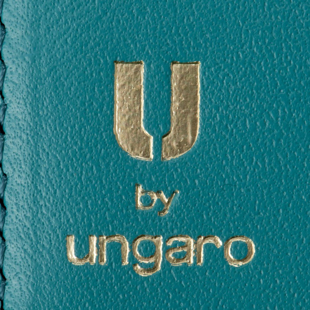 U by ungaro ミレーユ ダブルファスナー長財布 ターコイズブルー