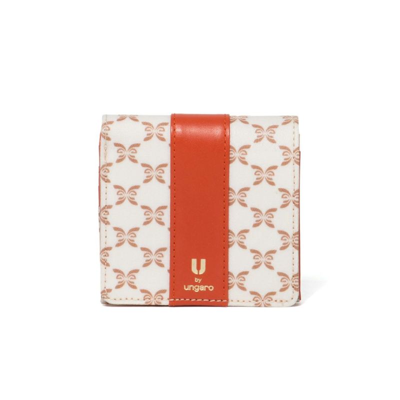  U by ungaro ミレーユ BOX折り財布 オレンジ