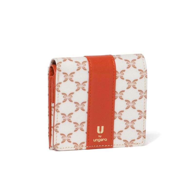  U by ungaro ミレーユ BOX折り財布 オレンジ