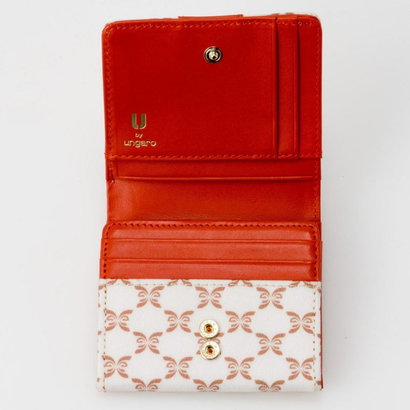  U by ungaro ミレーユ BOX折り財布 オレンジ
