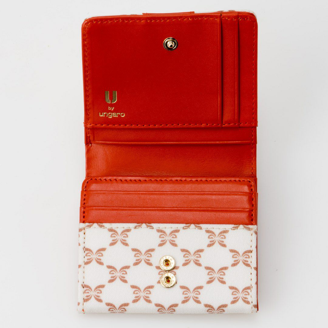  U by ungaro ミレーユ BOX折り財布 オレンジ