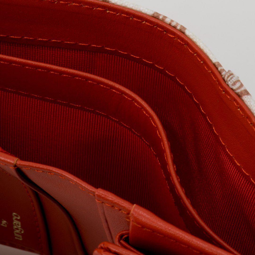  U by ungaro ミレーユ BOX折り財布 オレンジ