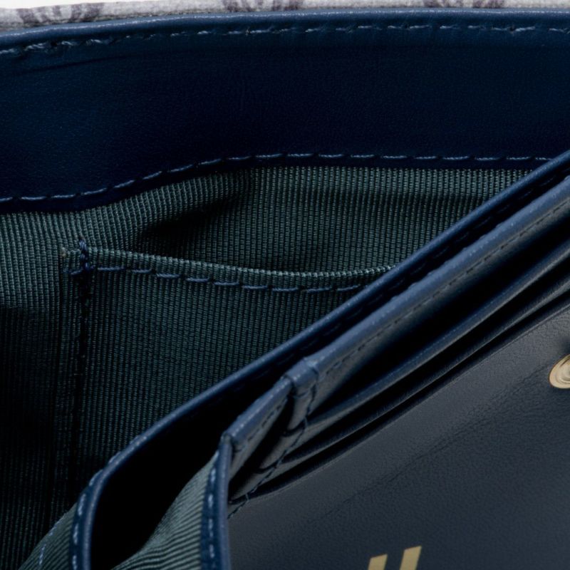 U by ungaro ミレーユ L字ファスナー折り財布 ブルー