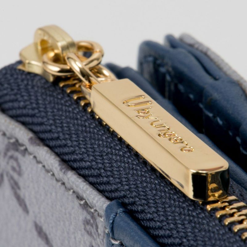 U by ungaro ミレーユ L字ファスナー折り財布 ブルー