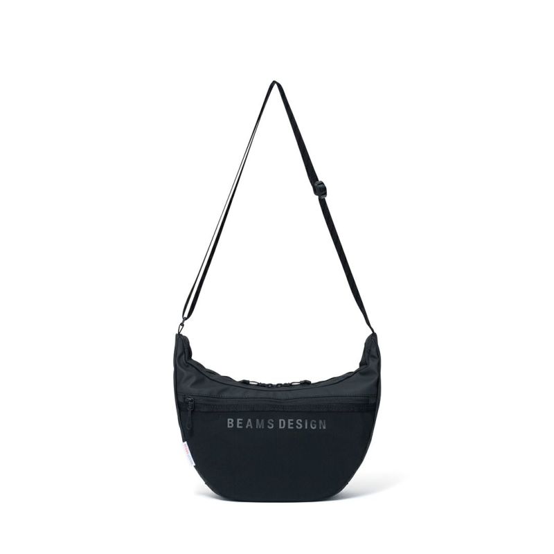 BEAMS DESIGN ELASTIC MESH ショルダーバッグ【BMMH0BSC】 ブラック