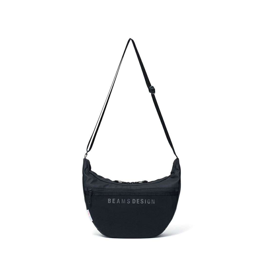 BEAMS DESIGN ELASTIC MESH ショルダーバッグ【BMMH0BSC】 ブラック