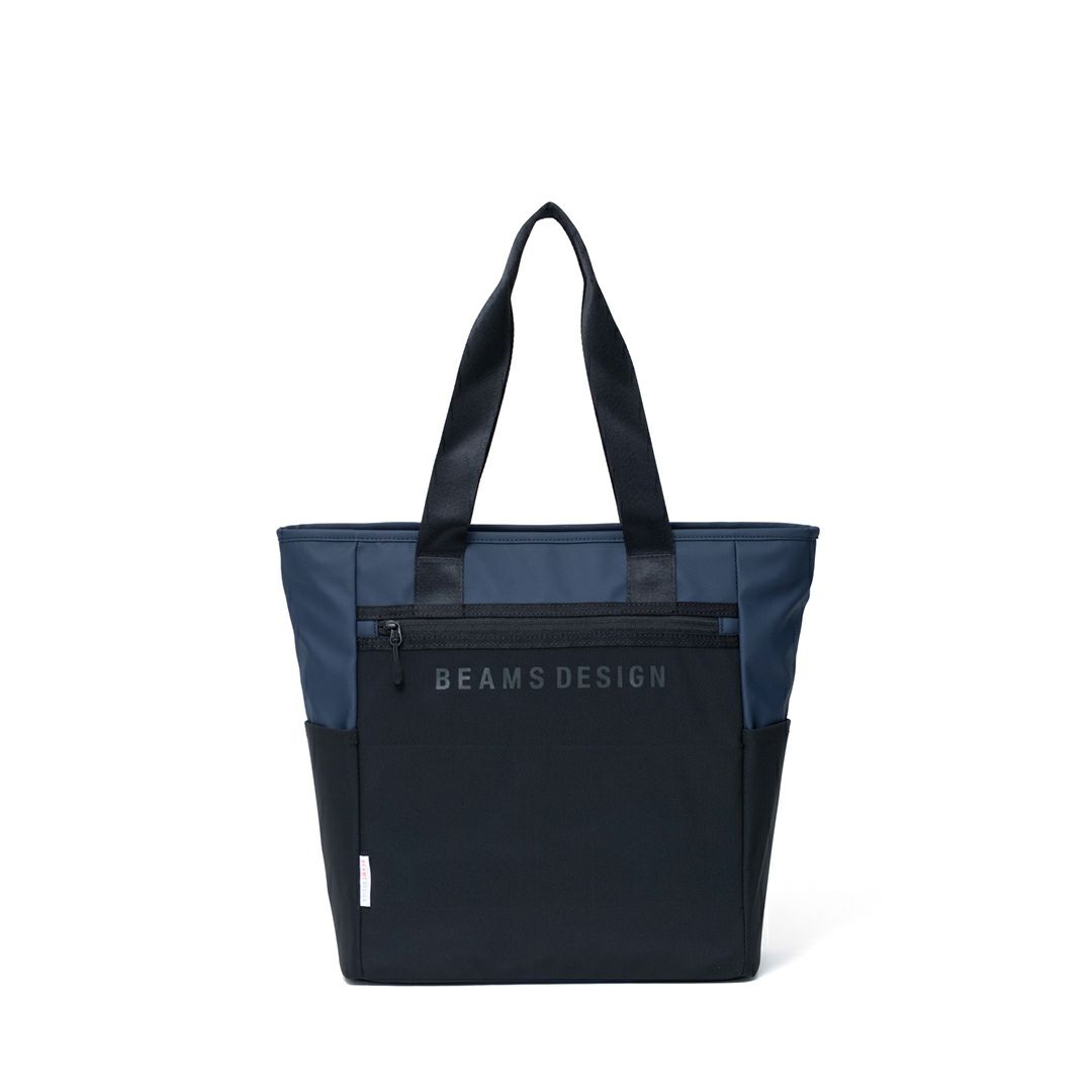 BEAMS DESIGN ELASTIC MESH トートバッグ【BMMH0BT3】 ネイビー