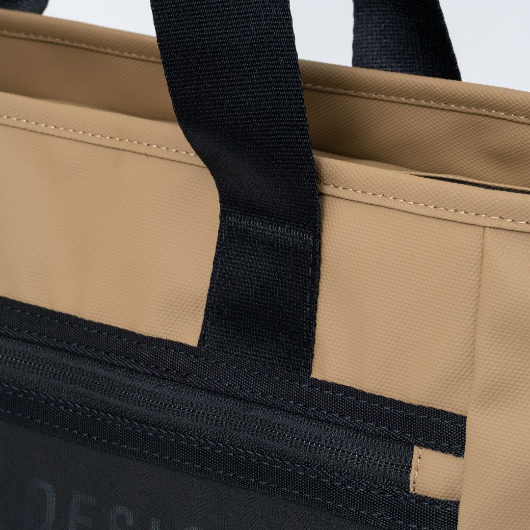 BEAMS DESIGN ELASTIC MESH トートバッグ【BMMH0BT3】 サンドベージュ